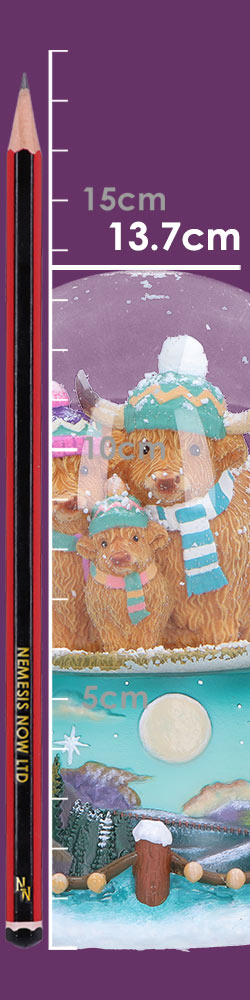 Winter Highland Cow Snow Globe Winter Highland Cow Snow Globe