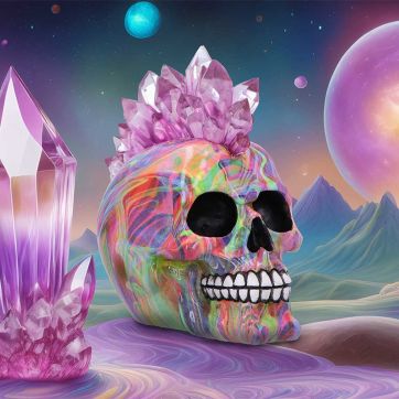 Psychedelic Crystal 17cm