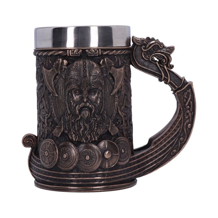 Bronze Drakkar Viking Tankard 15cm main product photo