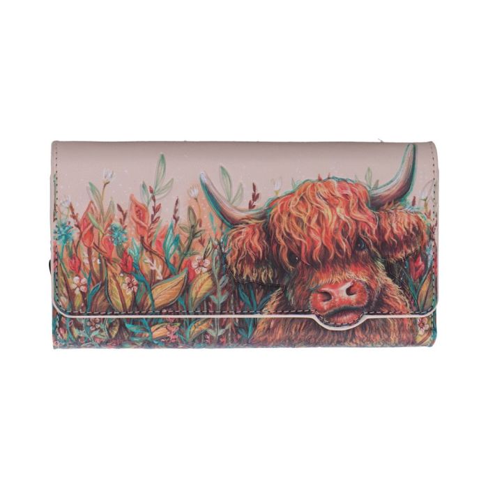 Highland Cow Embossed Purse 18.5cm main product photo