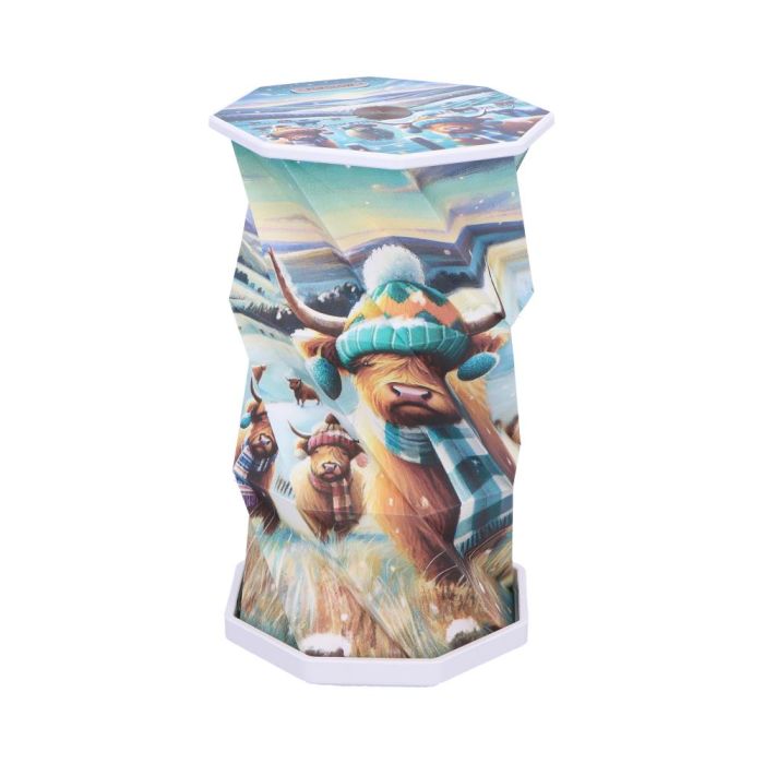 Winter Highland Cows Foldable Lamp 21cm main product photo