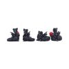 Midnight Treasures (Set of 4) 5.5cm Dragons Dragon Figurines