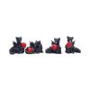 Midnight Treasures (Set of 4) 5.5cm Dragons Dragon Figurines