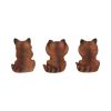 Three Wise Foxes 8.5cm Animals See No, Hear No, Speak No Evil