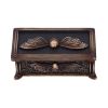 Death's Head Treasure Box 14.5cm Gothic Halloween RRP Below 20