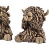 Three Wise Gold Highland Cows Unspecified Gifts Under £100