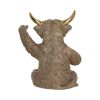 Gold Highland Cow Wine Bottle Holder Unspecified Father's Day