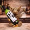 Gold Highland Cow Wine Bottle Holder Unspecified Father's Day