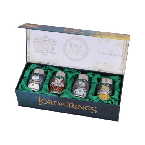 Lord of the Rings Hobbit Shot Glass Set (Set of 4) Fantasy Stock Arrivals