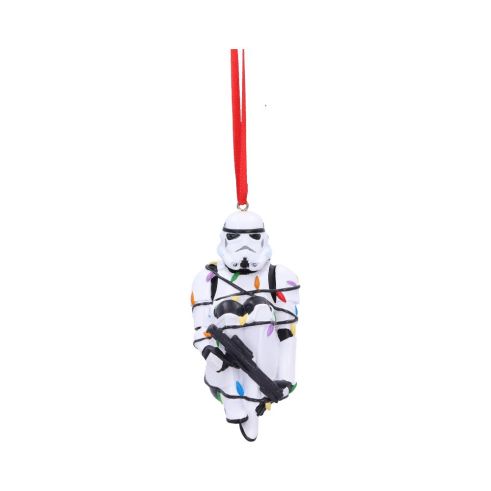 Stormtrooper In Fairy Lights Hanging Ornament 9cm Sci-Fi Top 200