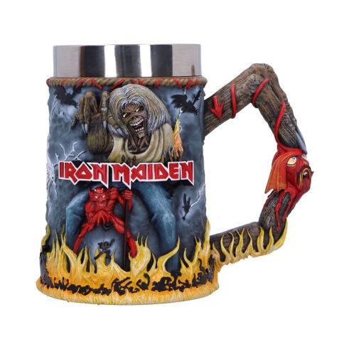 Iron Maiden The Number of the Beast Tankard 16cm Band Licenses Top 200