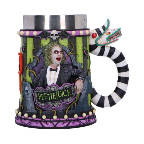 Beetlejuice Tankard 17cm Fantasy Halloween RRP Above 20