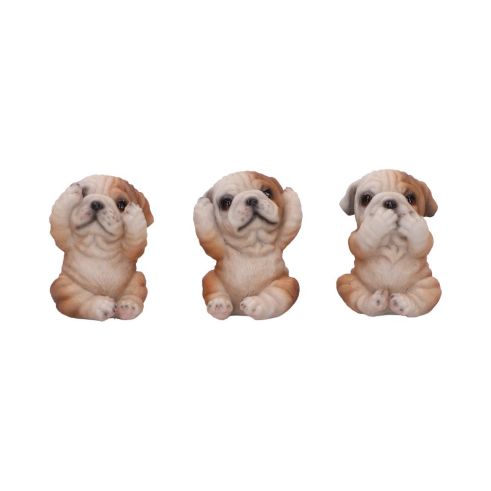 Three Wise Bulldogs 7.5cm Dogs Last Chance to Buy