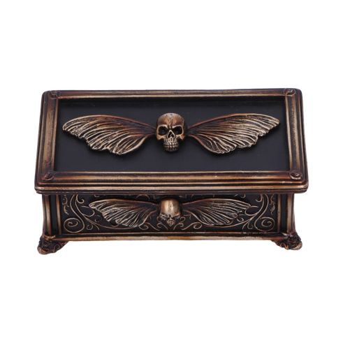 Death's Head Treasure Box 14.5cm Gothic Halloween RRP Below 20