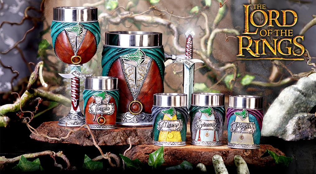 Festive Giftware |Lord of the Rings Hobbit Shot Glass Set By Nemesis Now Festive Giftware | Lord of the Rings Hobbit Shot Glass Set