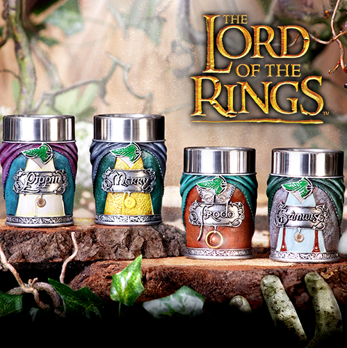 Festive Giftware |Lord of the Rings Hobbit Shot Glass Set By Nemesis Now Festive Giftware | Lord of the Rings Hobbit Shot Glass Set